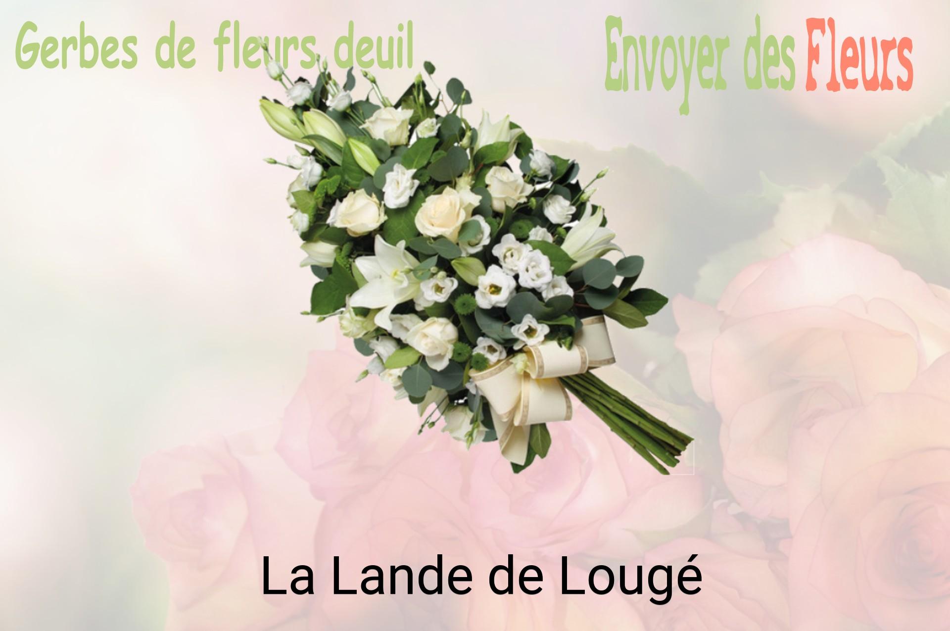 Gerbe de fleurs de deuil livrée à La Lande-de-Lougé